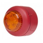 Cranford Controls VXB-DB-RB/AL LED Beacon - Red Body - Amber Lens - Deep Base